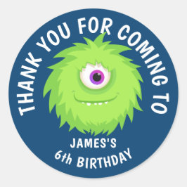 Adesivo Azul-branco-monstro