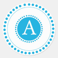 Azul-céu - selos de envelope personalizados