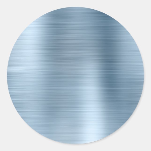 Adesivo Azul Claro Metálico em Branco (Frente)