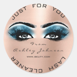 Adesivo Azul Cor-de-rosa Bela Brilhante Pêssego Lash Makeu