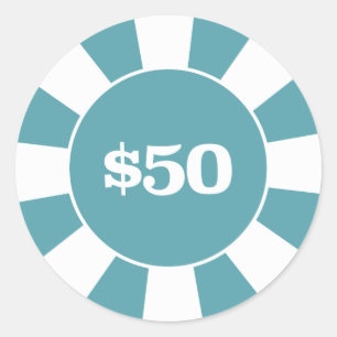 Adesivo Azul da porta copos 50 do póquer