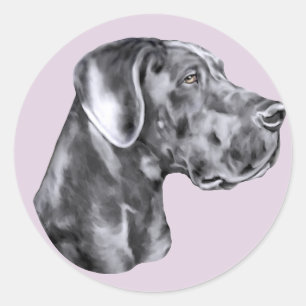 Adesivo Azul de great dane Uncropped