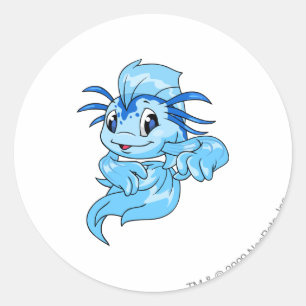 Adesivo Azul de Koi
