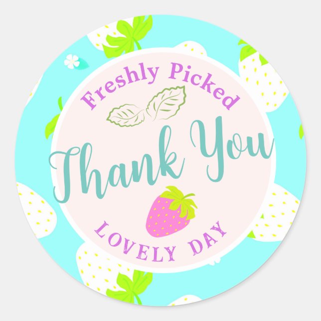 Adesivo Azul de Morango (Frente)