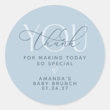 Azul Desbotado Obrigado