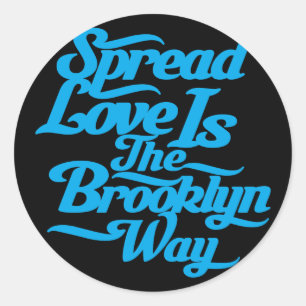 Adesivo Azul do amor de Brooklyn