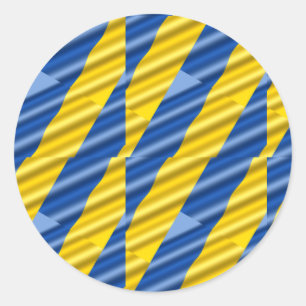 Adesivo Azul e Amarelo Ucrânia Inspiração Sem guerra de Pa