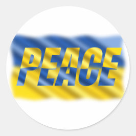 Adesivo Azul e Amarelo Ucrânia Inspiração Sem guerra de Pa