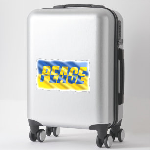 Adesivo Azul e Amarelo Ucrânia inspiram sem guerra de paz