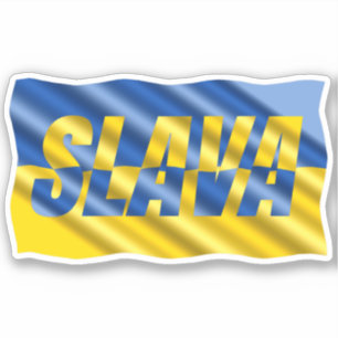 Adesivo Azul e Amarelo Ucrânia inspiram sem guerra de paz