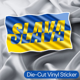 Adesivo Azul e Amarelo Ucrânia inspiram sem guerra de paz