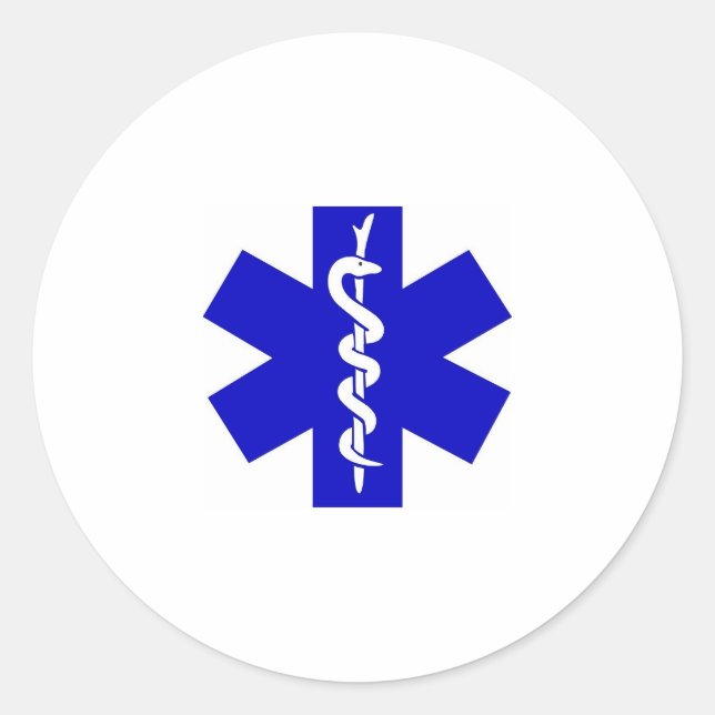 Adesivo azul e branco (Frente)