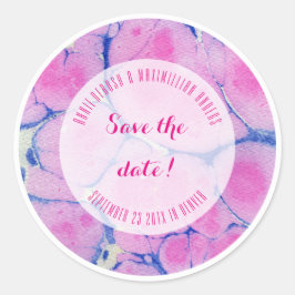 Adesivo Azul e rosa marmoreados