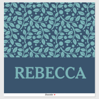 Adesivo Azul escuro e azul claro Pasta Folha