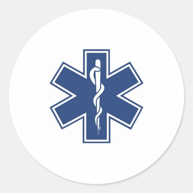 Adesivo azul escuro e branco (Frente)