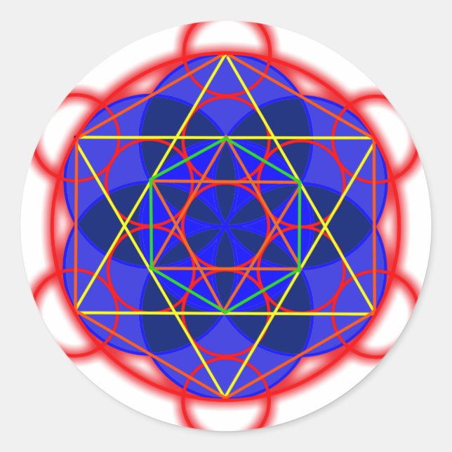 Adesivo Azul Metatron (Frente)