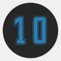 Azul Número 10 Equipe Esportiva Júnior Uniforme Nu