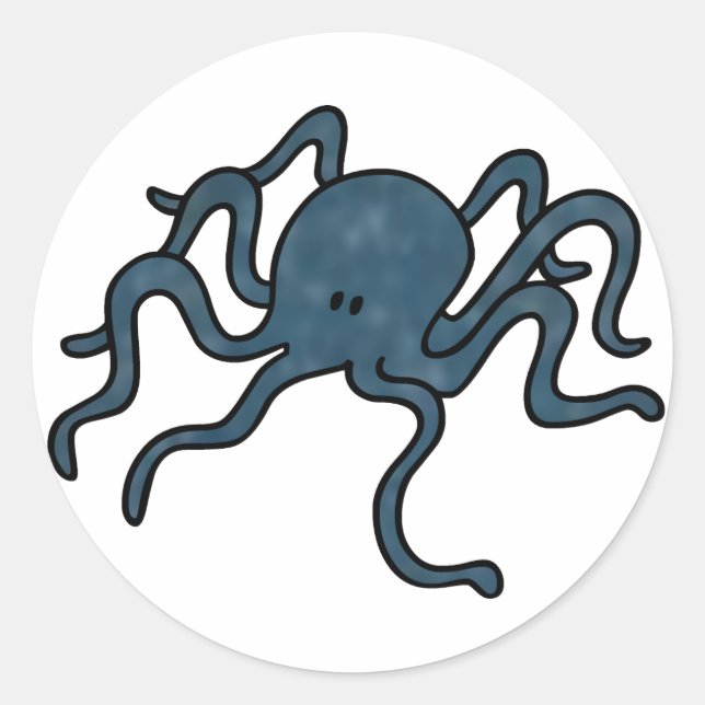 Adesivo Azul Octopus (Frente)