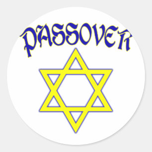 Adesivo Azul & ouro do Passover