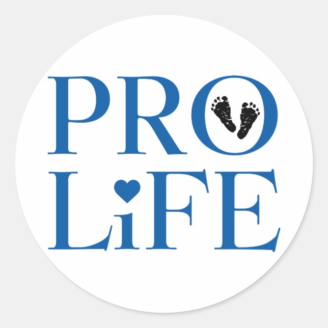 Adesivo Azul Pro Life (Frente)
