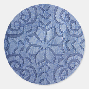 Adesivo Azul reverso do Applique #1
