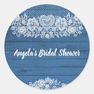 Adesivo Azul Rústico Renda de Madeira Casa de Fazenda Barn