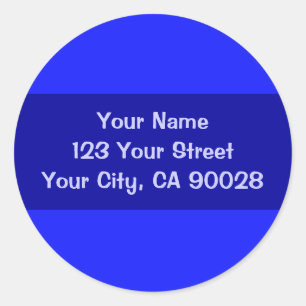 Adesivo azul simples