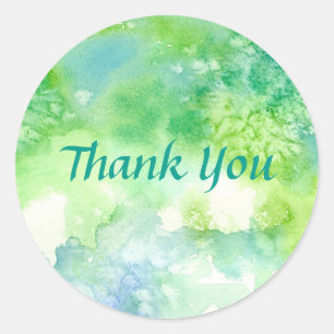 Adesivo Azul, Verde, Lava-Lava-Lhe Muito Obrigado