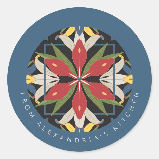 Adesivo Azulejo Azul para Cozinha | Diretamente da Cozinha (Frente)