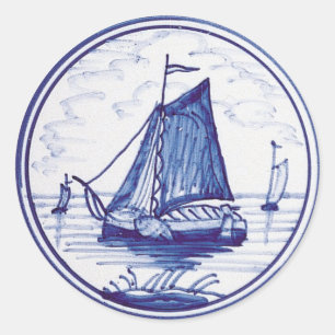 Adesivo Azulejo azul tradicional holandês