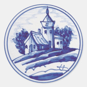 Adesivo Azulejo azul tradicional neerlandês