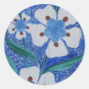 Adesivo azulejo de cerâmica, azul e branco, otomano turco
