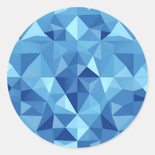 Adesivo Azulejo de Mosaico Geométrico Azul