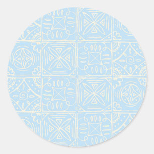 Adesivo Azulejo delicado no estilo Amalfi sem emenda
