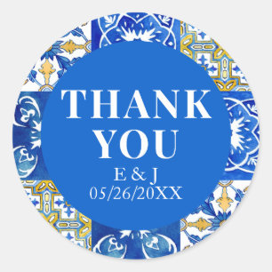 Adesivo Azulejo moderno do Verão mediterrânico