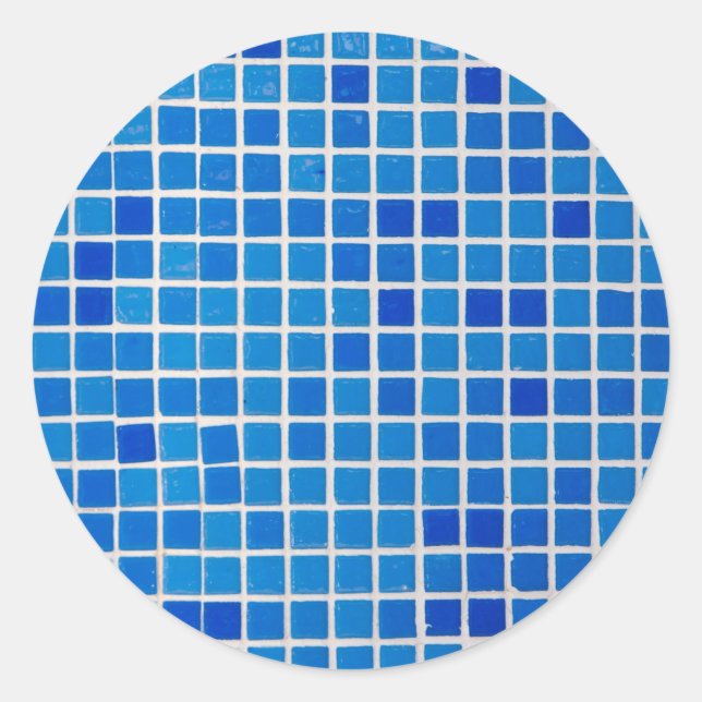 Adesivo Azulejo Mosaico Azul (Frente)