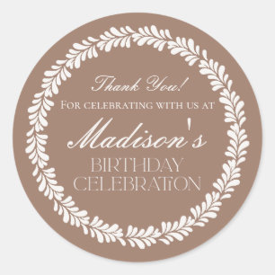Adesivo Azulejo Talavera Marrom Mocha Favor de Aniversário