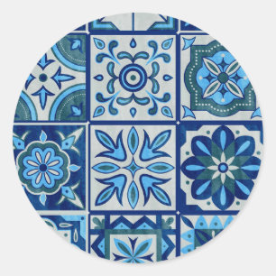 Adesivo Azulejos Blue Portugal Patterno