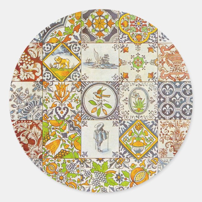 Adesivo Azulejos cerâmicos neerlandeses (Frente)