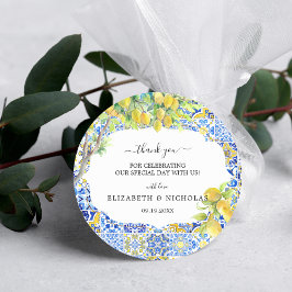 Adesivo Azulejos de Limão Mediterrâneo | Favor de Casament
