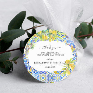 Adesivo Azulejos de Limão Mediterrâneo   Favor de Casament