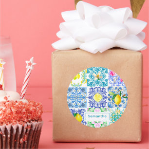 Adesivo Azulejos do Mediterrâneo Chic Sicilian azulejo Ama