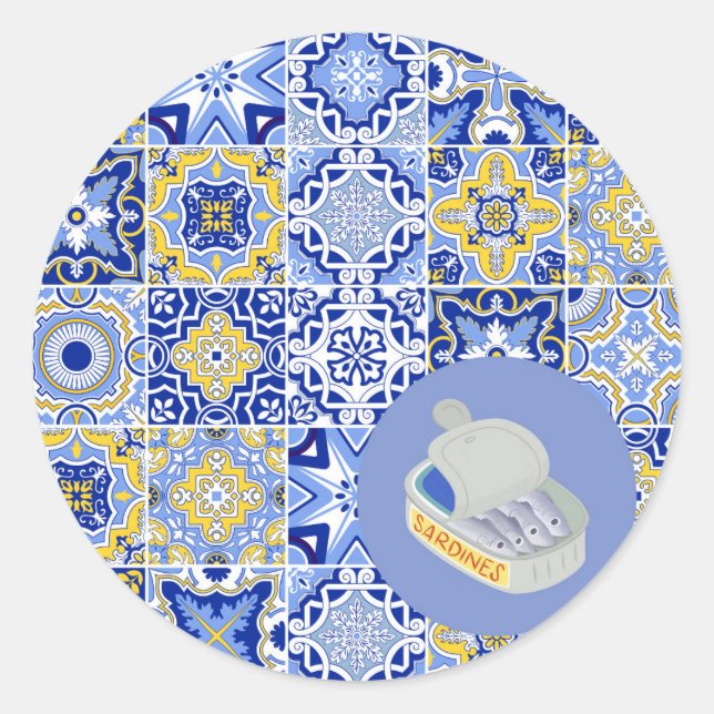 Adesivo Azulejos e Sardinhas (Frente)