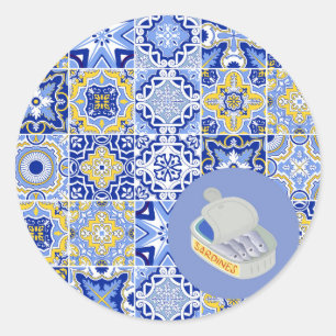 Adesivo Azulejos e Sardinhas