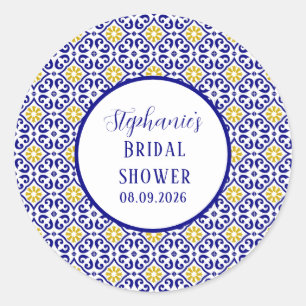 Adesivo Azulejos Portugueses Azuis Bridal shower Mediterrâ