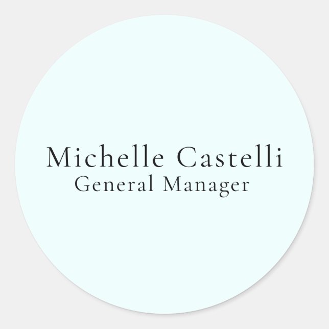 Adesivo Azure Blue Professional Unique Classical Simple (Frente)