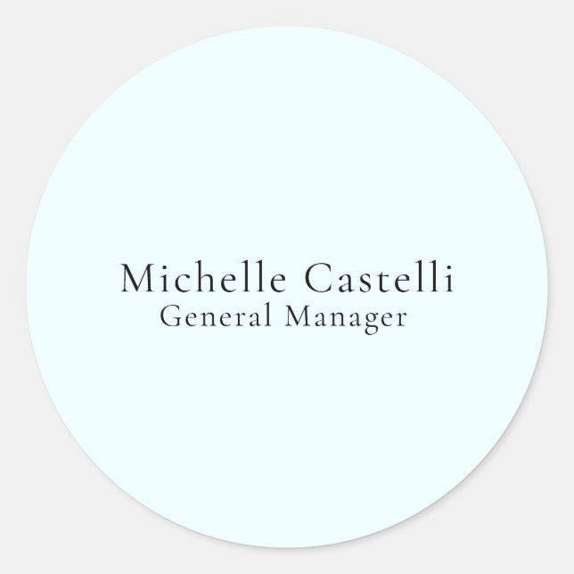 Adesivo Azure Blue Professional Unique Classical Simple (Frente)