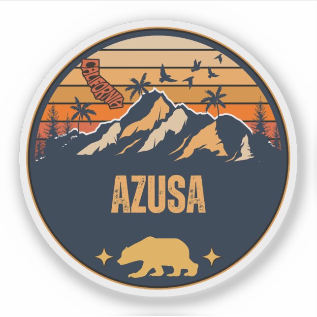 Adesivo Azusa, Califórnia (Frente)