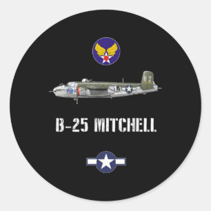 Adesivo B-25 Mitchell Wwii - Bombardeiro Militar da Força