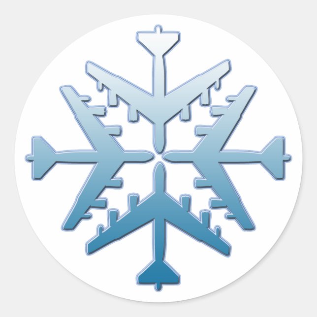 Adesivo B-52 Floco de neve da aeronave (Frente)